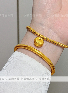 钛钢不掉色小胖福袋手串手链