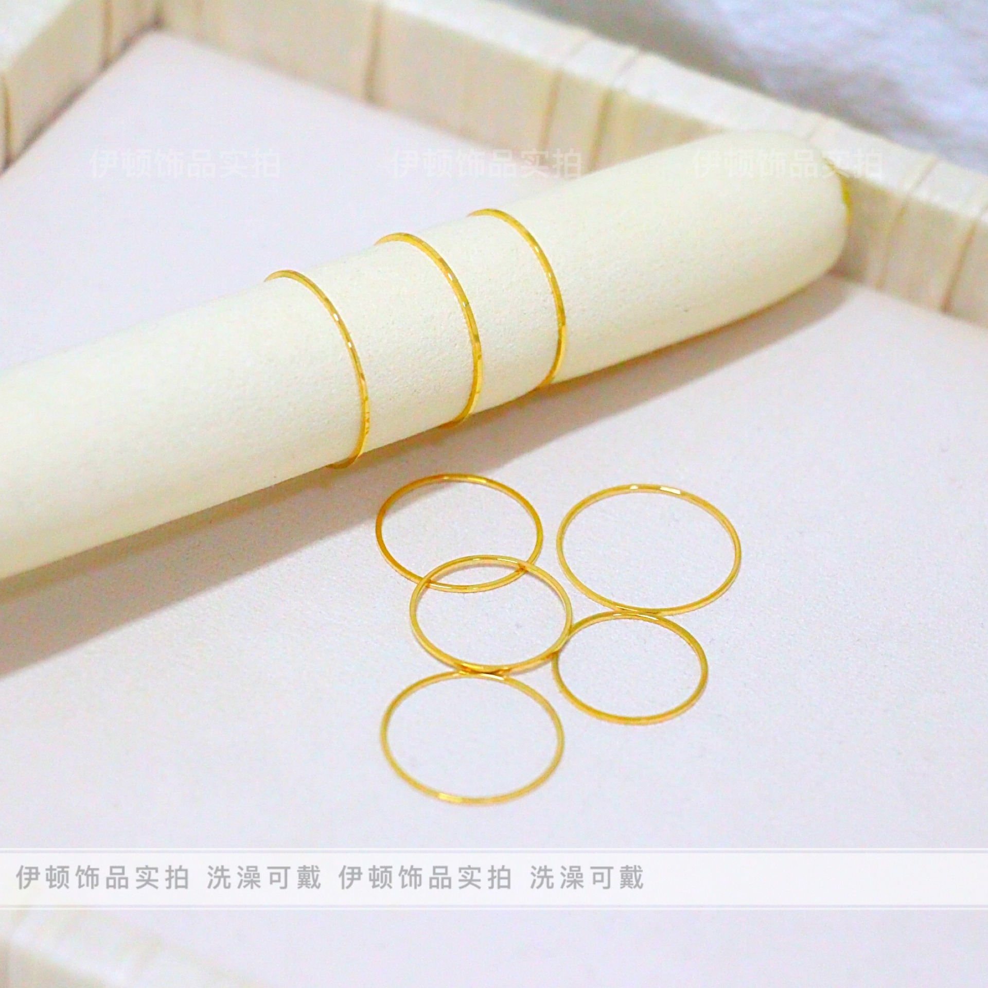 钛钢不掉色复古美拉德风戒指