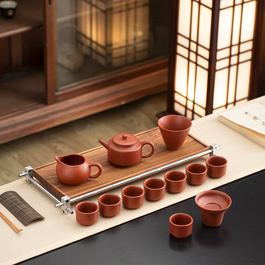 13头德钟套装手绘陶瓷茶具居家品茗轻奢雅致功夫茶器茶道套装精品