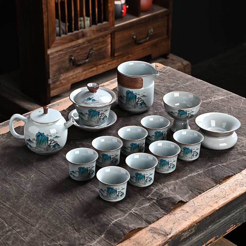 草木灰功夫茶具套装2026新款轻奢高档高端大气喝茶家庭精致礼盒装