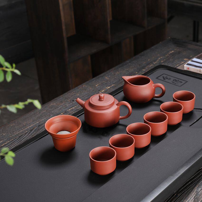 紫砂变色功夫茶具套装龙凤呈祥