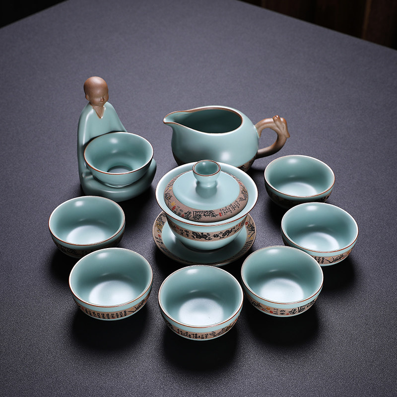 汝窑功夫茶具套装2026新款高端大气上档次泡茶专用全套一整套喝茶