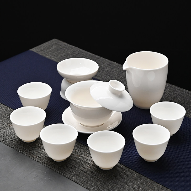 羊脂玉德化白瓷功夫泡茶具