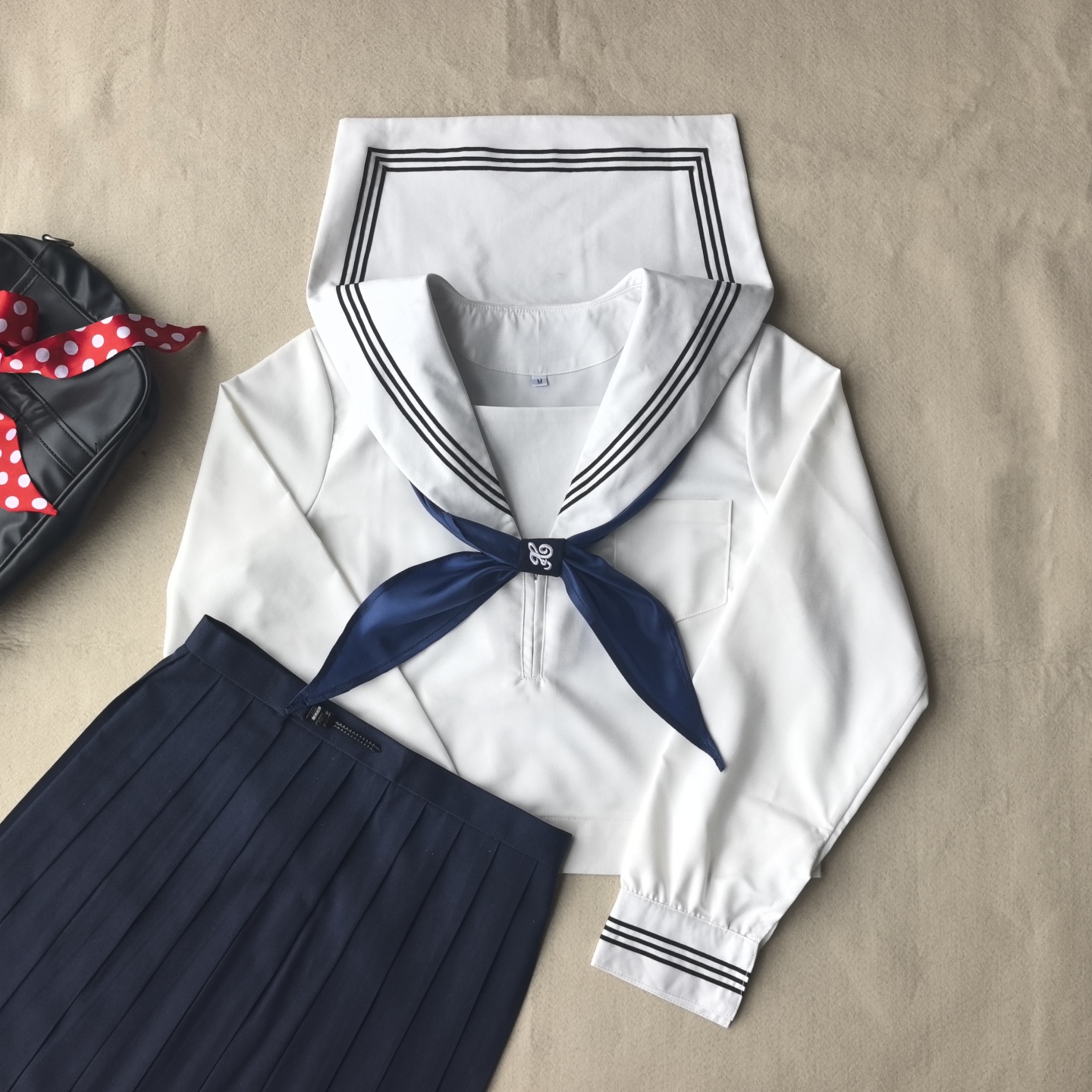 学院风JK制服白色三本基础水手服