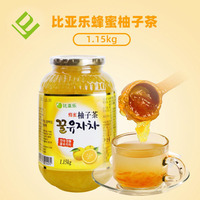 大由国际比亚乐韩国进口蜂蜜柚子茶果酱芦荟大枣柠檬果酱茶冲饮