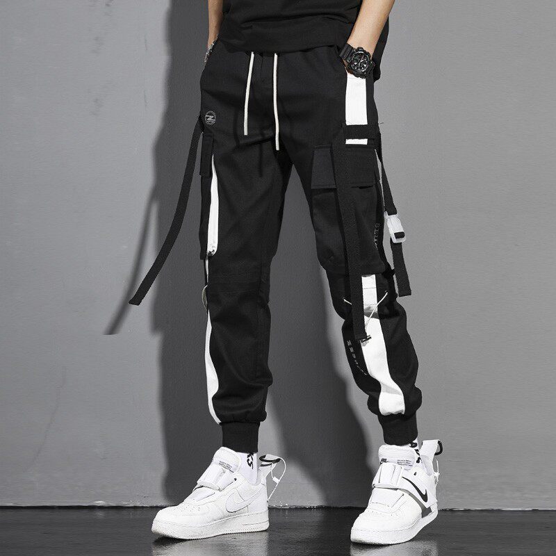 summer Ribbon Overalls Chaopai Easy ins leisure time Function Ultra-fire Hip hop cargo Students pantsin the Men's clothing, Casual pants  category - from Buy2taobao.com to provide professional Taobao agent buy service