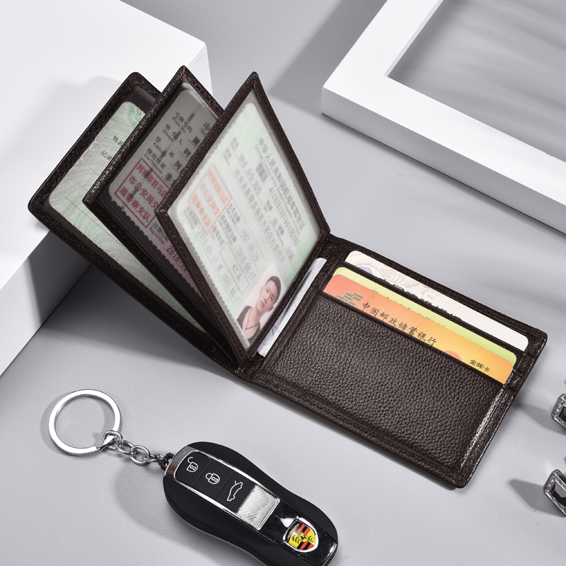 真皮驾驶证皮套男女行驶证个性创意证件卡包机动车驾照夹本一体包