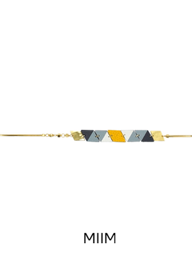 some triangles NO.8(1)小众设计夸张艺术气质手工牛皮手链