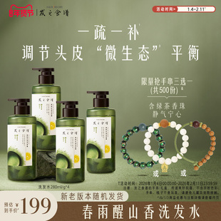 发之食谱茶柚无花果苹果姜根茶洗发水控油保湿蓬松去屑洗头露膏