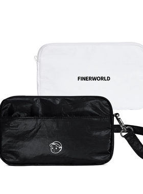 FINERWORLD杜邦纸可水洗小斜挎包便捷随行零钱卡收纳包情侣街拍潮