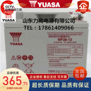 YUASA汤浅蓄电池NP38-12直流屏蓄电池12V38AH机房UPS太阳能蓄电池