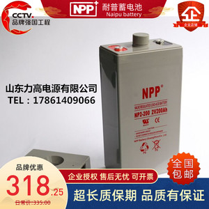 NPP耐普蓄电池 耐普NP2-200Ah 2V200AH应急照明电源蓄电池 包邮哦