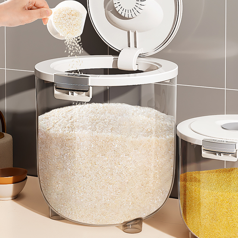 佳帮手米桶透明大容量储物罐家用