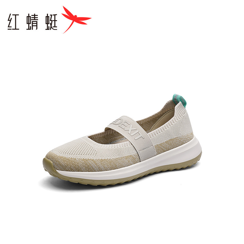 红蜻蜓软底健步鞋春秋季休闲老人鞋运动女鞋中老年透气网面妈妈鞋