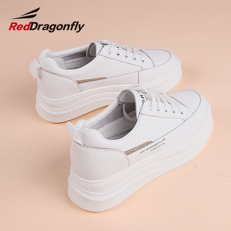 春季厚底女鞋红蜻蜓百搭