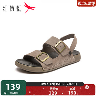 轻便勃肯沙滩鞋 红蜻蜓凉鞋 外穿休闲凉鞋 新款 男WTT25064 男2025夏季
