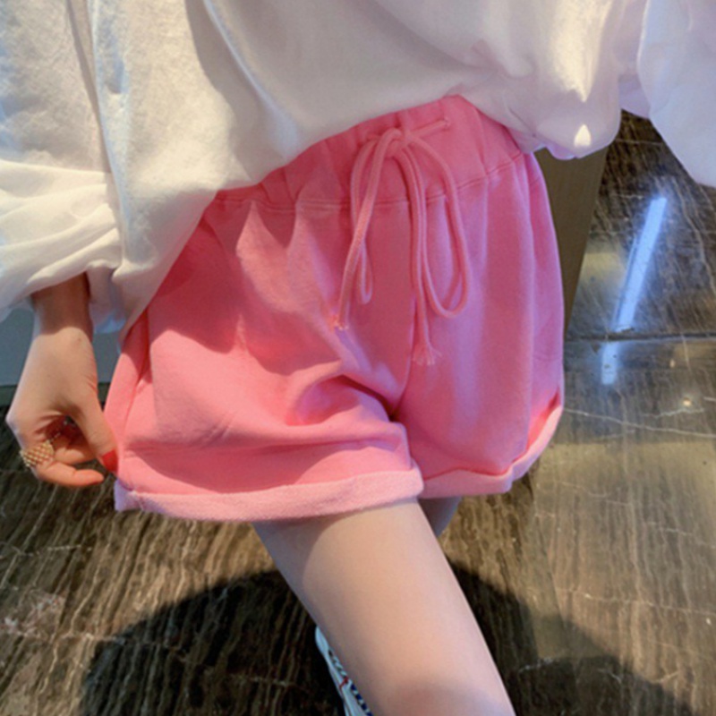网红ins运动短裤女2020夏季韩国东大门松紧高腰宽松休闲阔腿裤潮|ruв категории Женская одежда, брюки, брюки - от Buy2taobao.com для оказания профессиональной услуги покупки агента Taobao