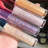 韩国blackrouge紫色液体眼影亮闪闪晶钻亮片卧蚕珠光泪爆闪