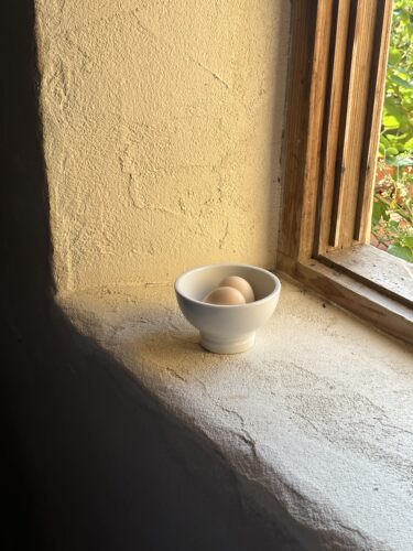 NfT 法式乡村厚白瓷高脚碗 谷物麦片早餐碗 甜品酸奶碗 出口外贸