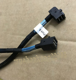 直头对弯头原装 12GB Minisas 8643华为服务器阵列卡数据线 SFF