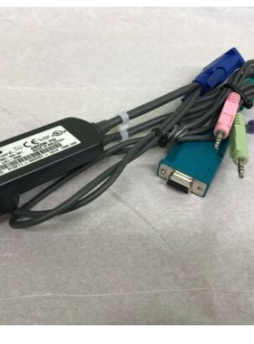 拆机AMX Avocent  AMIQDM-PS2 SIP转换器 PS/2服务器KVM线另有USB