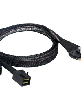 阵列卡8654-8X(SLIMSAS)转SFF-8643 一分二线缆SAS连接线硬盘背板