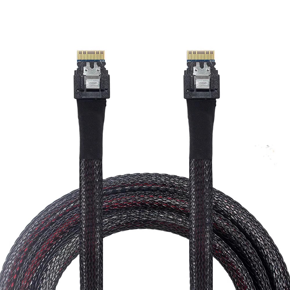 全新原装服务器主板4i SLIM SAS SFF-8654连接线SATA数据线24G