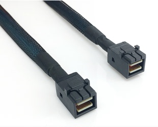 MiniSAS数据线SFF 1米原装 8643服务器阵列卡背板线 12G