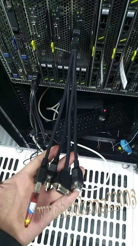 华为刀片服务器小辫子线VGA接口图片