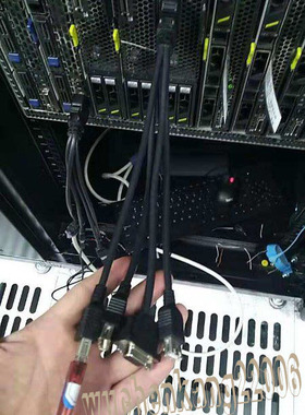 原装e9000/ x6800华为刀片服务器小辫子线VGA接口串口多个USB接口
