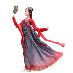 改良古装汉服女中国风齐胸襦裙古风学生日常汉服夏季仙女樱花超仙