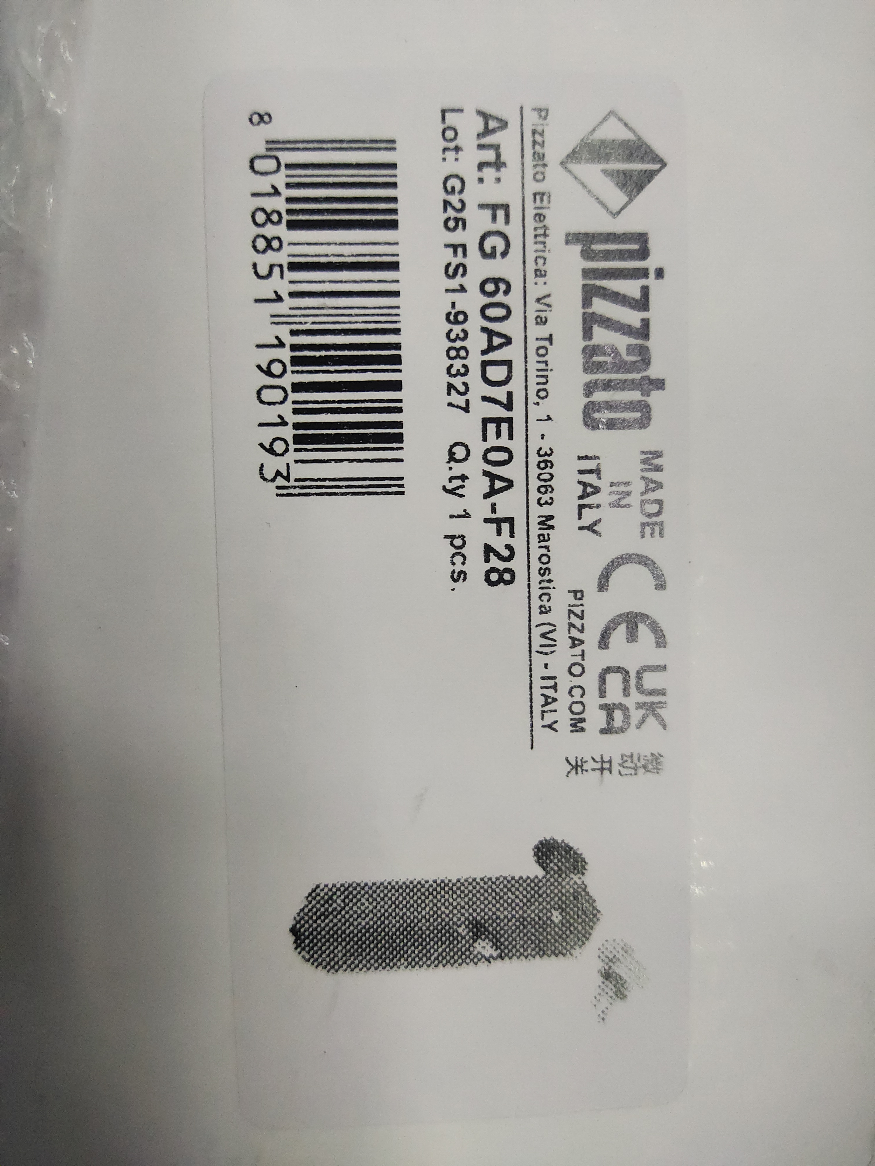 FG 60AD1D0Z PIZZATO安全开关FG 60AD1D0Z-F22原装正品