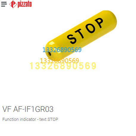 VF AF-IF1GR03 PIZZATO标牌 text STOP NOD STOP FD1878