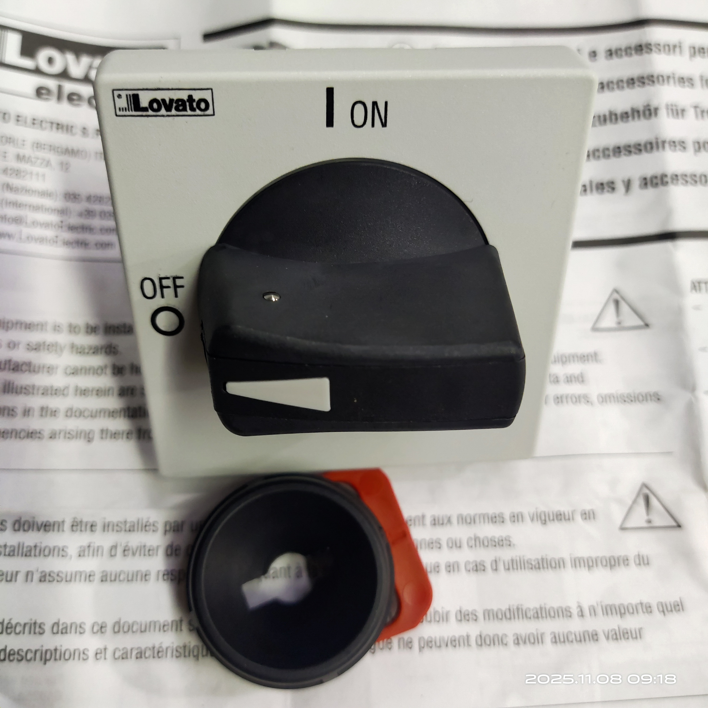 Lovato 628 GA灰色把手638使用于GA063SA GA-A GA-C GA-D