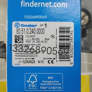 进口正品 意大利Finder时间继电器80.51.0.240.0000全新80.51原装