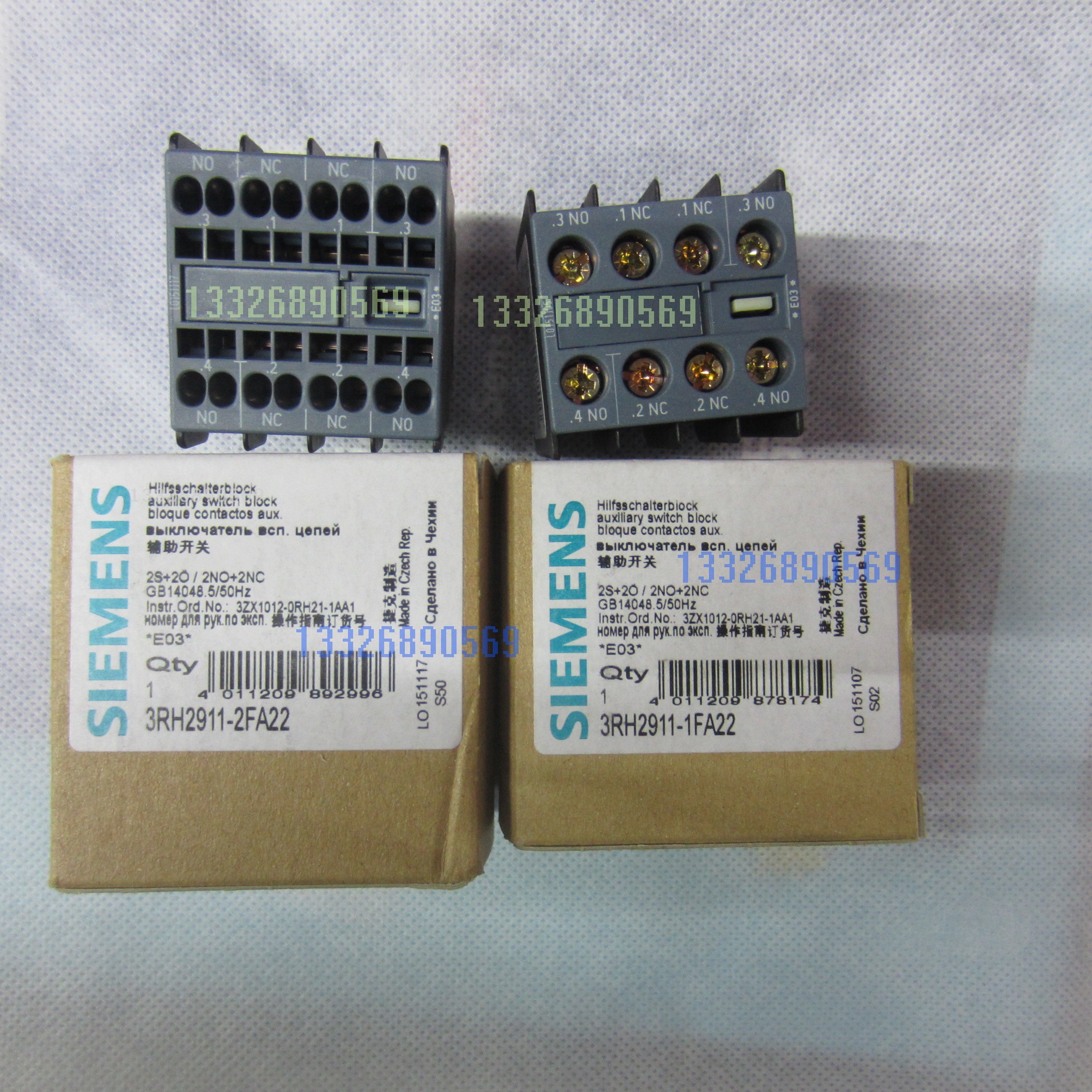 3RH2911-1FA22 西门子辅助触点3RH2911-1HA31原装进口 正品