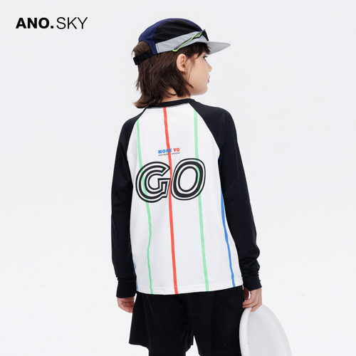 AS男女童春秋季运动速干跑步衣服