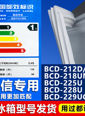 适用海信BCD212D/X1 218UN 225U 228U 229UC 232VBP密封条门胶条