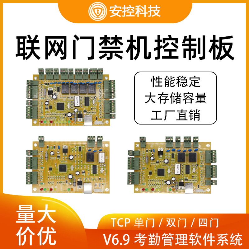 门禁联网V6.9控制器TCP网络单门双门四门禁系统兼容微耕版本软件