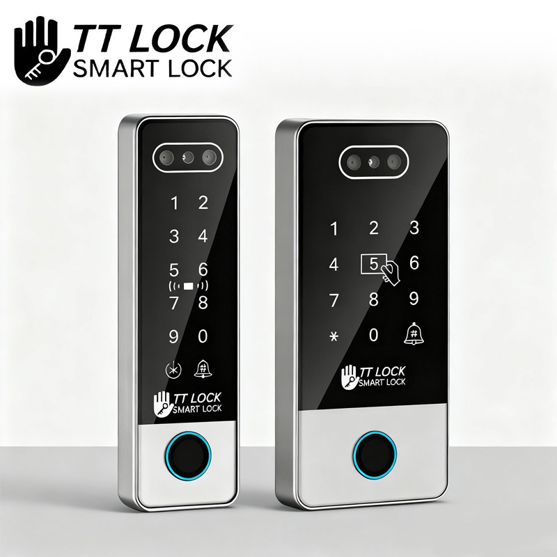 TTlock 通通人脸门禁考勤一体机 防水蓝牙IC刷卡远程开门密码刷卡