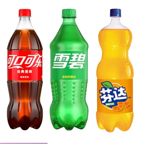 【可口可乐雪碧芬达888ml】碳酸饮料经典口味清爽解渴适合聚会