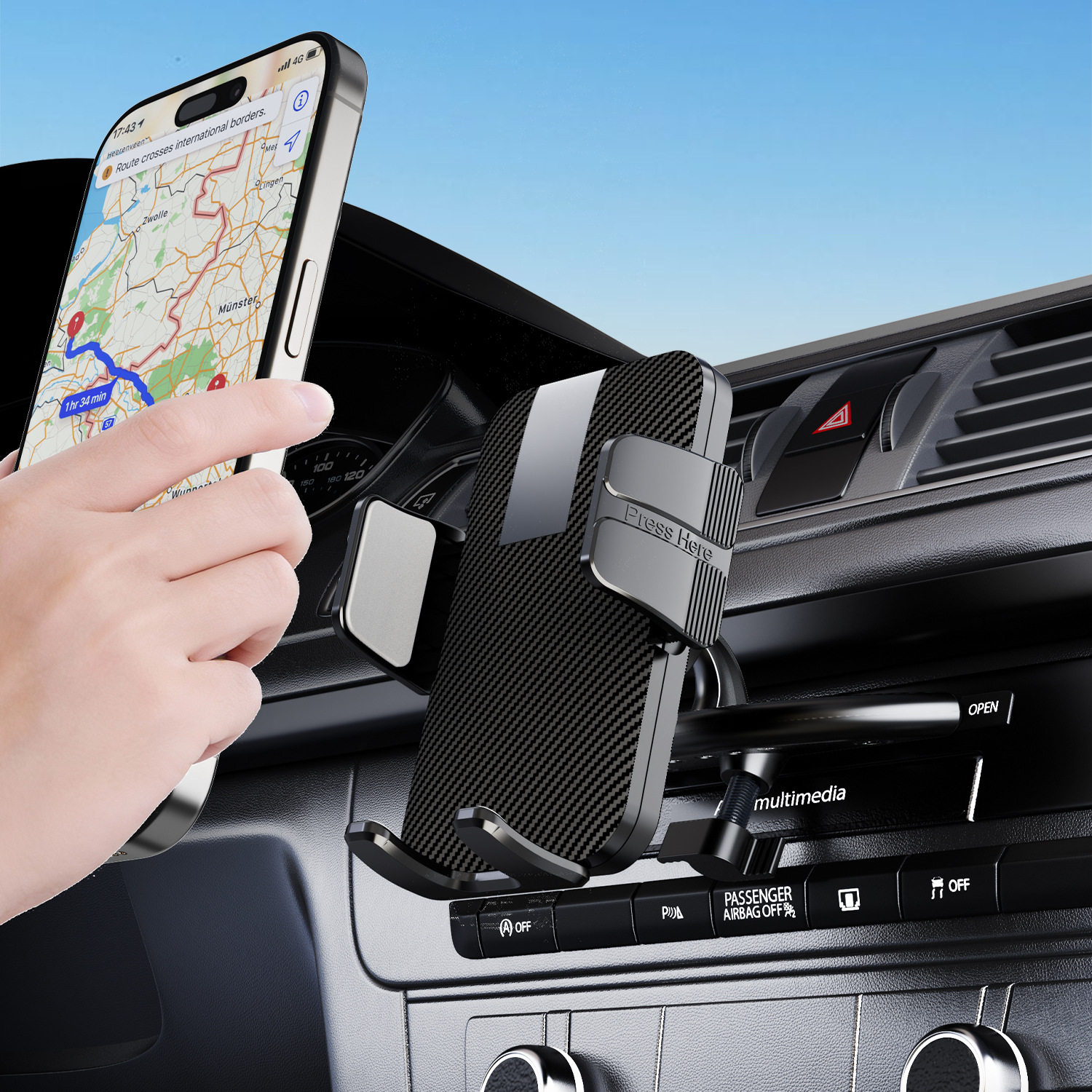 2026年新款CD口专用车载手机支架汽车导航固定支撑夹防抖配件通用,汽车用品/电子/清洗/改装,车载手机支架/手机座,淘宝优惠券,粉丝福利购,淘宝优惠卷