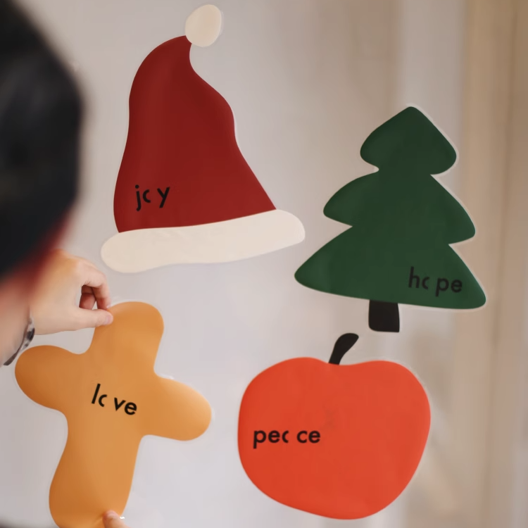 Heymen黑门圣诞静电玻璃窗贴