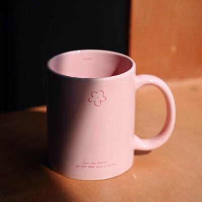Heymen黑门粉粉的樱花杯