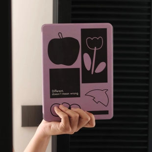 Heymen黑门 不一样又怎样 原创设计紫色带笔槽全包iPad保护壳