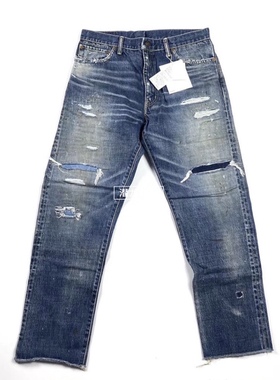 豪德玛VISVI 19SS JOURNEYMANTACKED破坏牛王欧豪牛仔裤