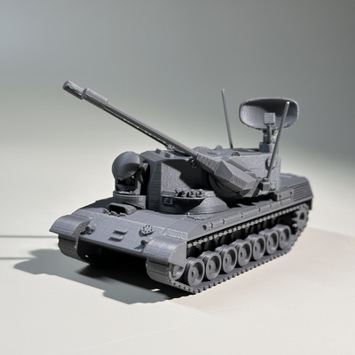1/72比例德国猎豹防空车拼装模型成品3D打印模型军迷礼物