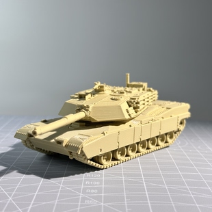 M1艾布拉姆斯主战坦克1/72比例拼装模型成品3D打印制造