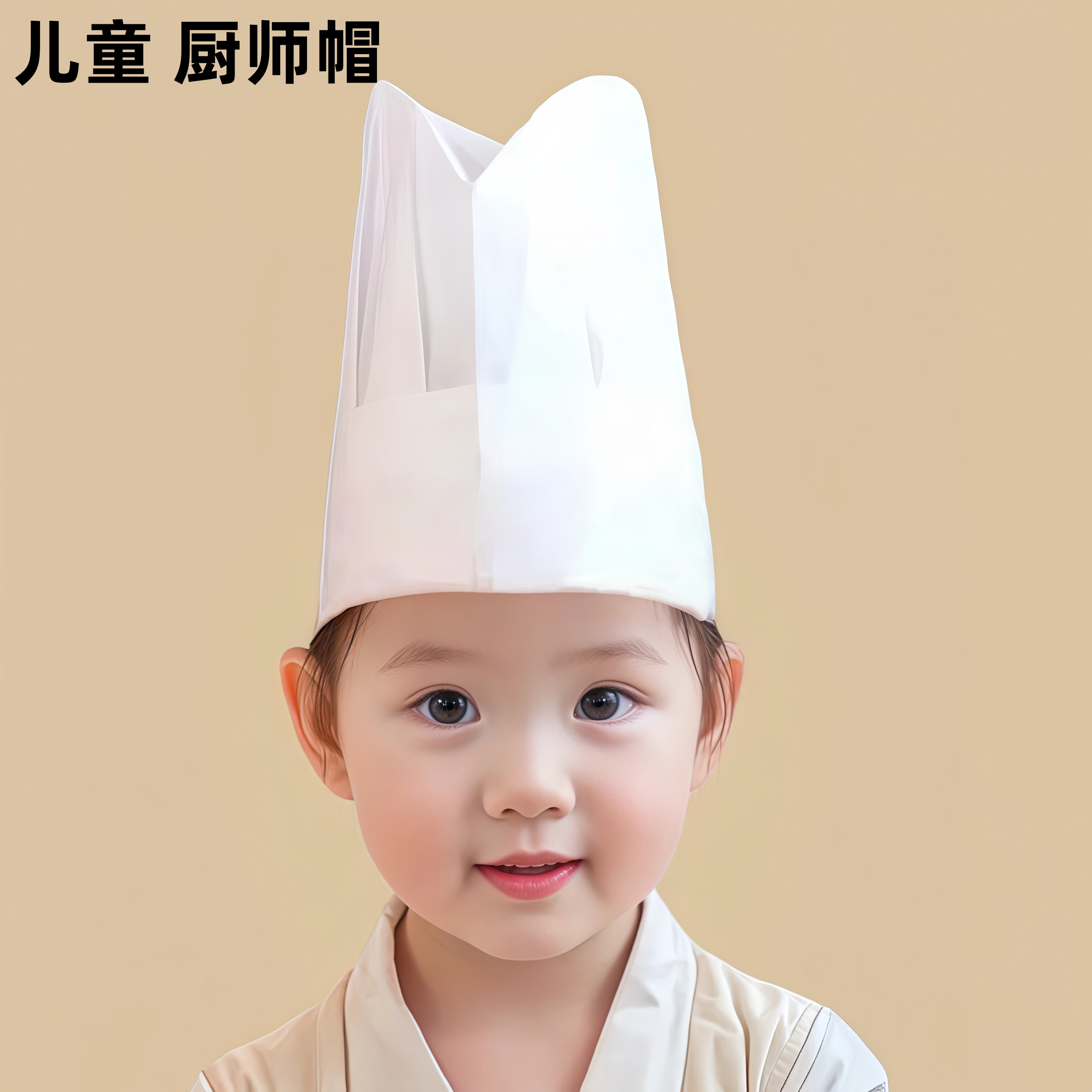 一次性儿童无纺布小孩亲子厨师帽