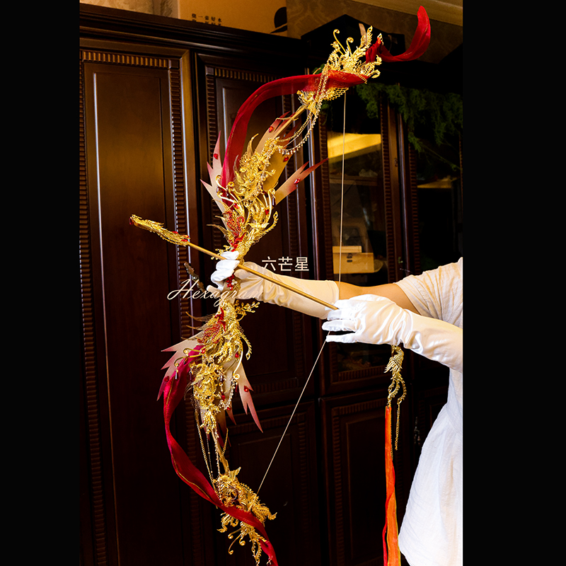 凤鸣汉服中华风原创手作弓箭道具